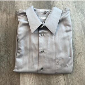 Geoffrey Beene Silver Dress Shirt